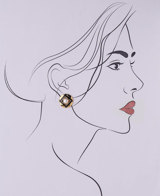 Simple Stud Pearl Earring - Chandrani Pearls