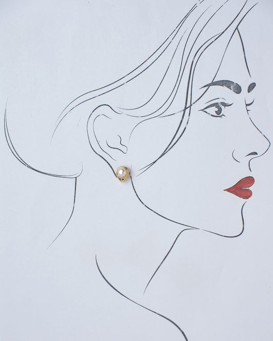 Simple Stud Pearl Earring - Chandrani Pearls