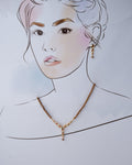 Simple and Elegant Enamel Pearl Necklace Set - Chandrani Pearls