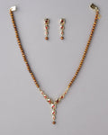 Simple and Elegant Enamel Pearl Necklace Set - Chandrani Pearls