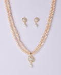 Simple and Elegant Real Pearl Necklace Set - Chandrani Pearls