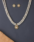 Simple and Elegant Real Pearl Necklace Set - Chandrani Pearls