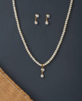 Simple and Elegant Real Pearl Necklace Set - Chandrani Pearls