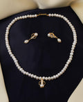 Simple and Elegant Real Pearl Necklace Set - Chandrani Pearls