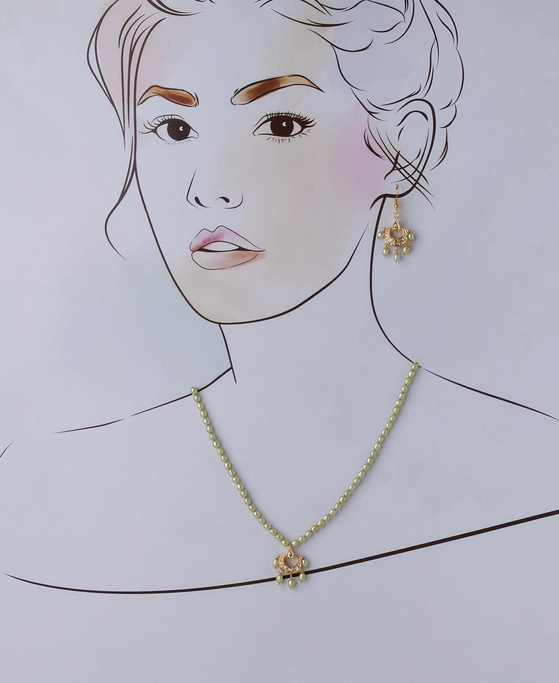 Simple and Elegant Real Pearl Necklace Set - Chandrani Pearls