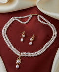 Simple and Elegant Real Pearl Necklace Set - Chandrani Pearls