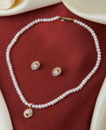 Simple and Elegant Real Pearl Necklace Set - Chandrani Pearls