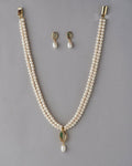 Simple and Elegant Real Pearl Necklace Set - Chandrani Pearls