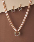 Simple and Elegant Real Pearl Necklace Set - Chandrani Pearls