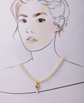 Simple and Elegant Stone Studded Pendant Set - Chandrani Pearls