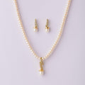 Simple and Elegant Stone Studded Pendant Set - Chandrani Pearls