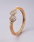 Single Line Rose Gold Bangle - Chandrani Pearls