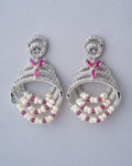 Spell Of Glamor Stone Studded Pearl Earring - Chandrani Pearls