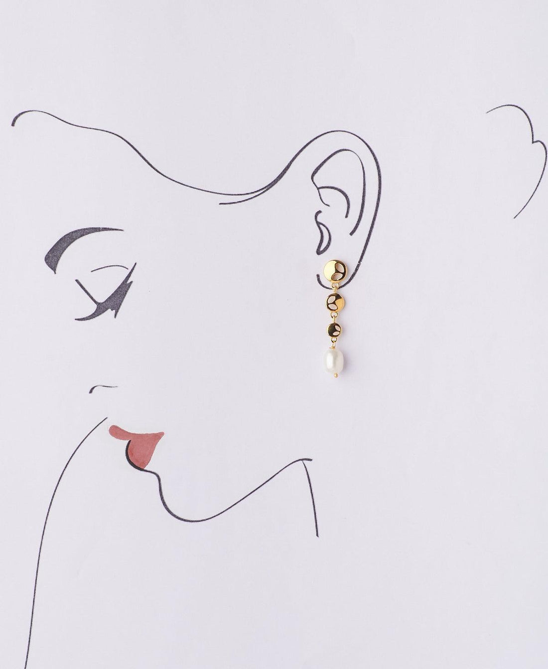 Standout Golden Pearl Hanging Earring - Chandrani Pearls