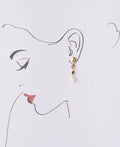 Standout Golden Pearl Hanging Earring - Chandrani Pearls