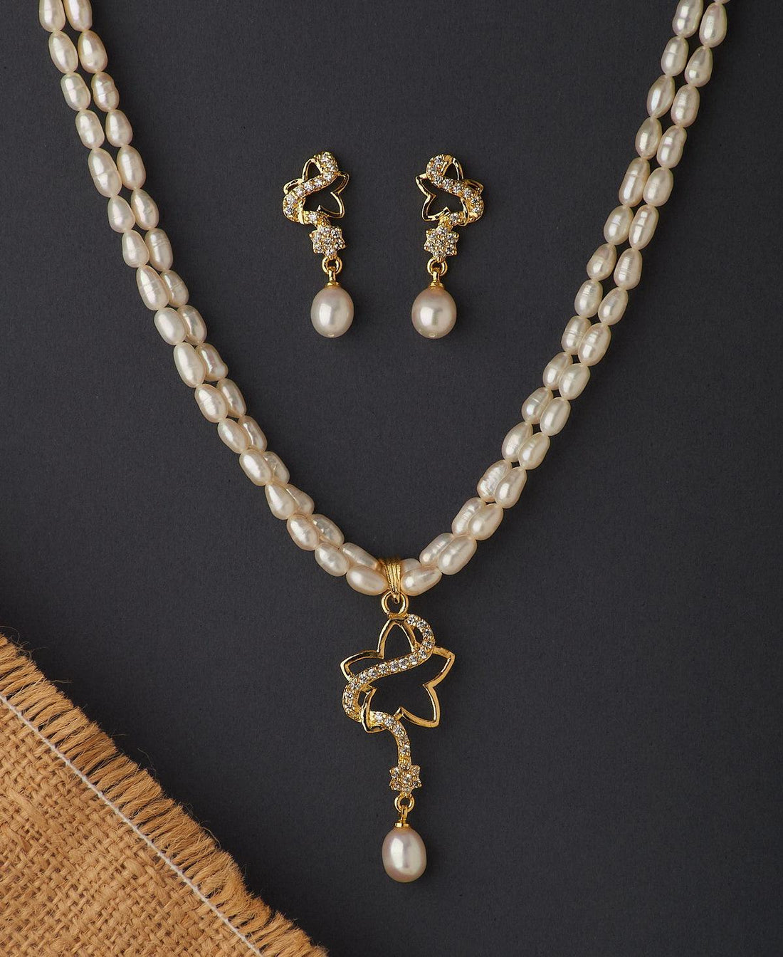 Star Real Pearl Necklace Set - Chandrani Pearls