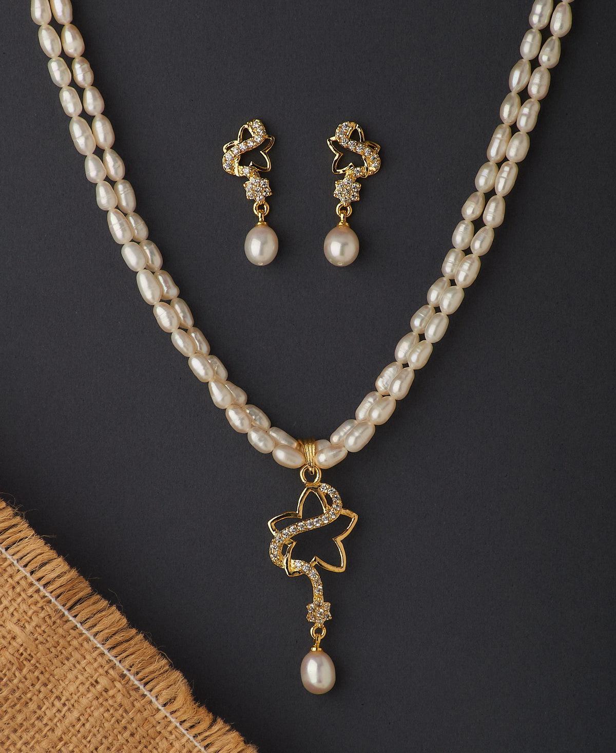 Star Real Pearl Necklace Set - Chandrani Pearls