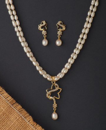 Star Real Pearl Necklace Set - Chandrani Pearls