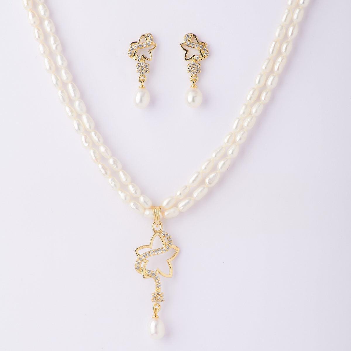 Star Real Pearl Necklace Set - Chandrani Pearls