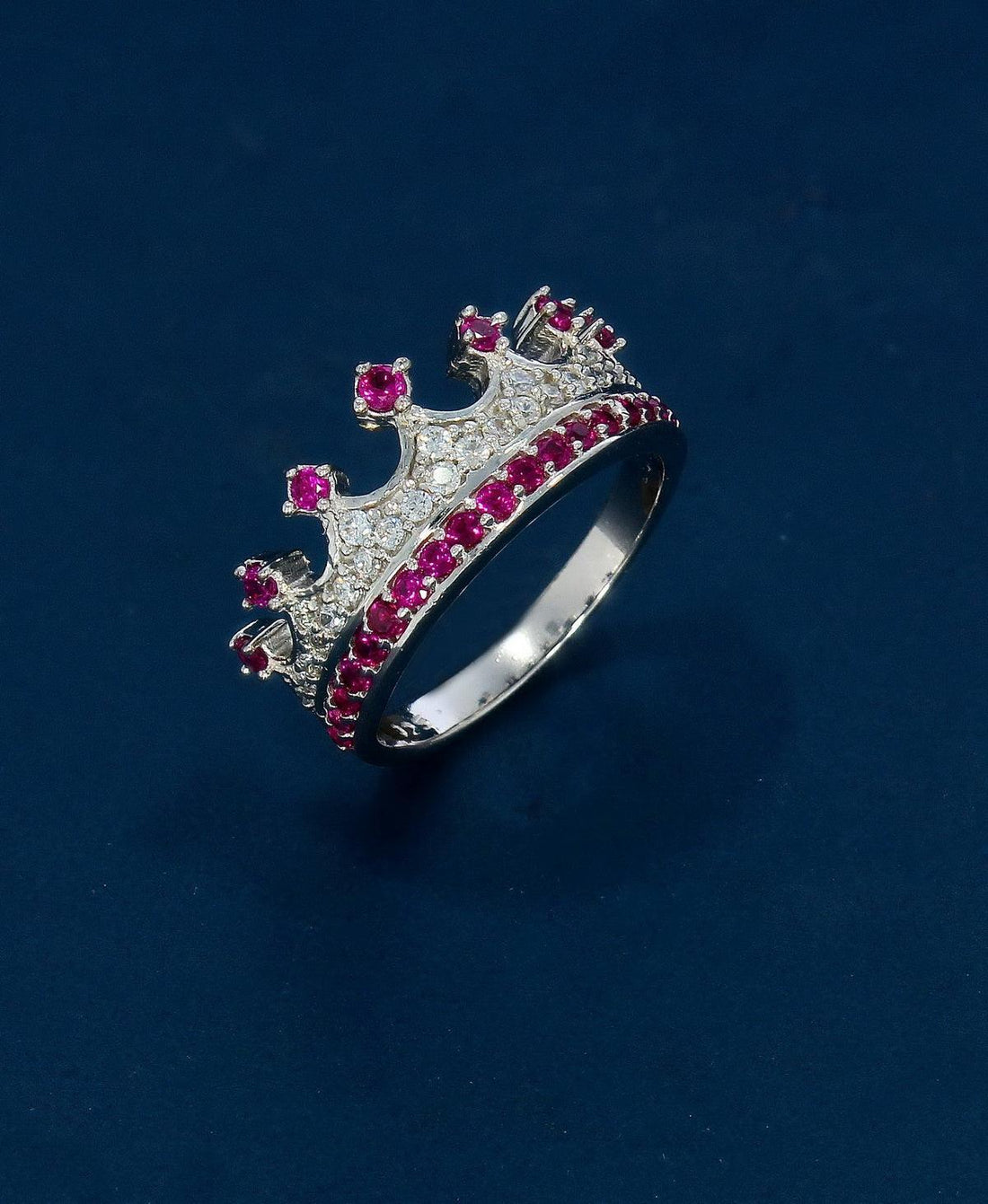 Sterling Rhodium Plated Silver Ring - Chandrani Pearls