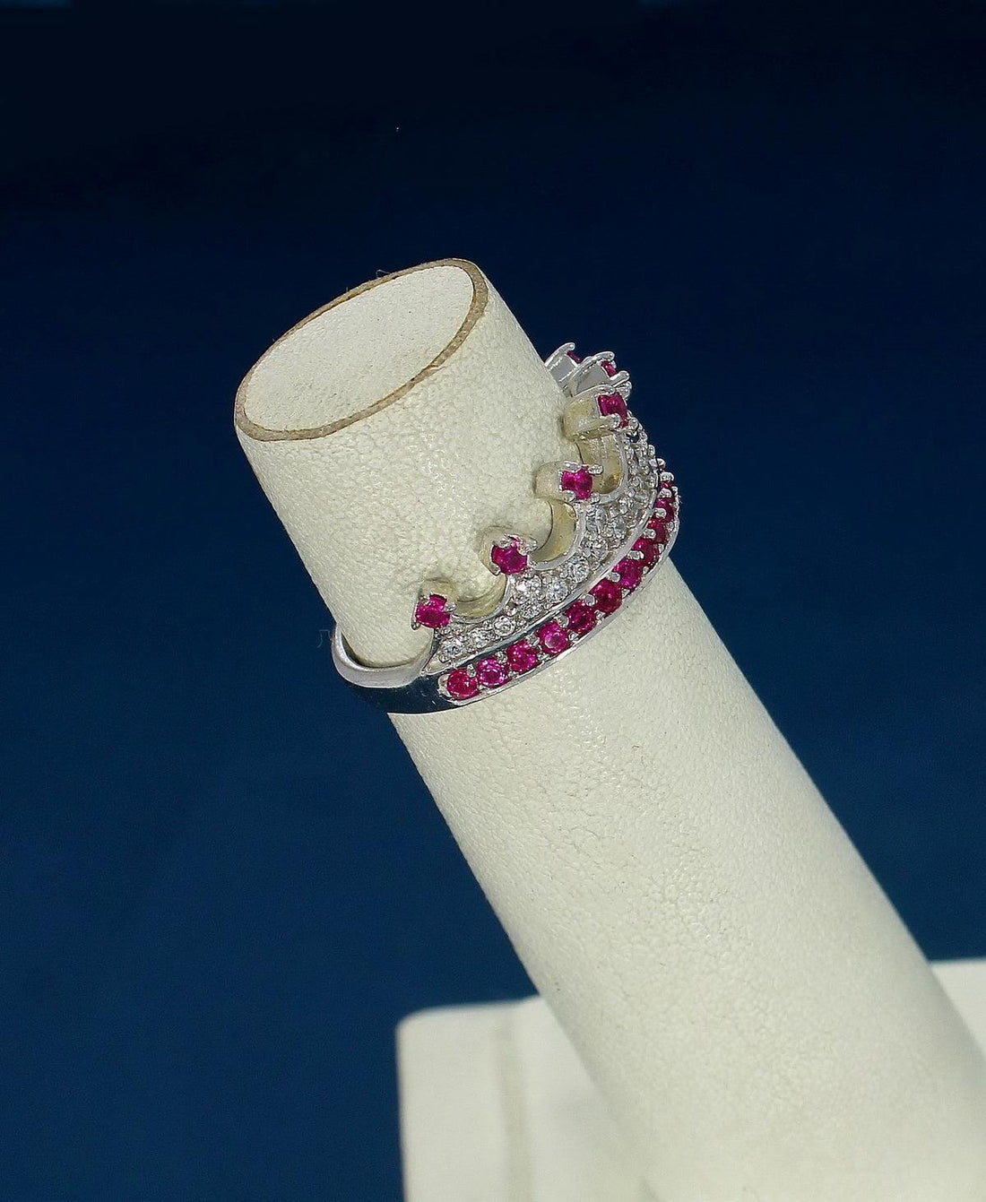 Sterling Rhodium Plated Silver Ring - Chandrani Pearls