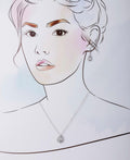 Sterling Stone Studded Silver Pendant Set - Chandrani Pearls