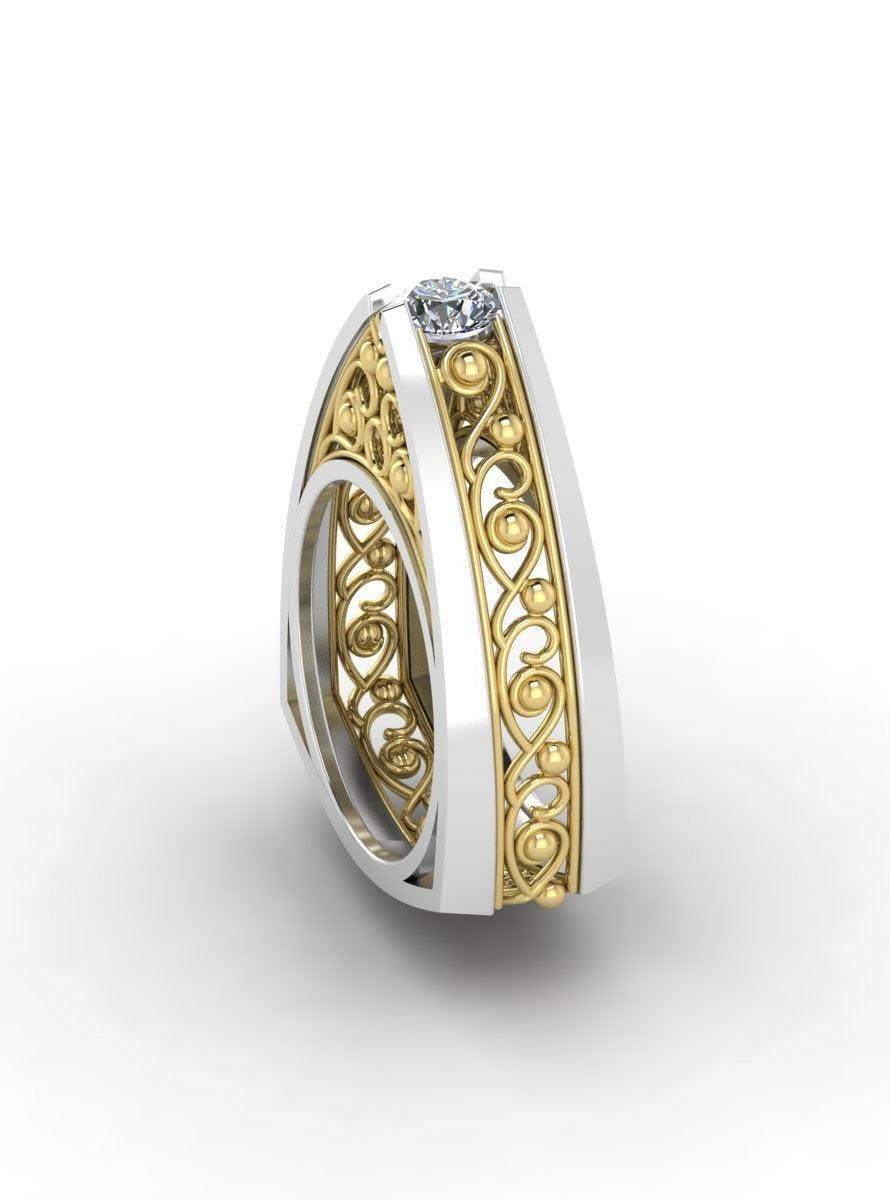 Sterling Stone Studded Silver Ring - Chandrani Pearls