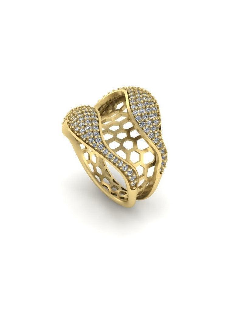 Sterling Stone Studded Silver Ring - Chandrani Pearls