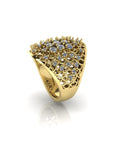 Sterling Stone Studded Silver Ring - Chandrani Pearls