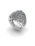 Sterling Stone Studded Silver Ring - Chandrani Pearls