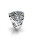 Sterling Stone Studded Silver Ring - Chandrani Pearls