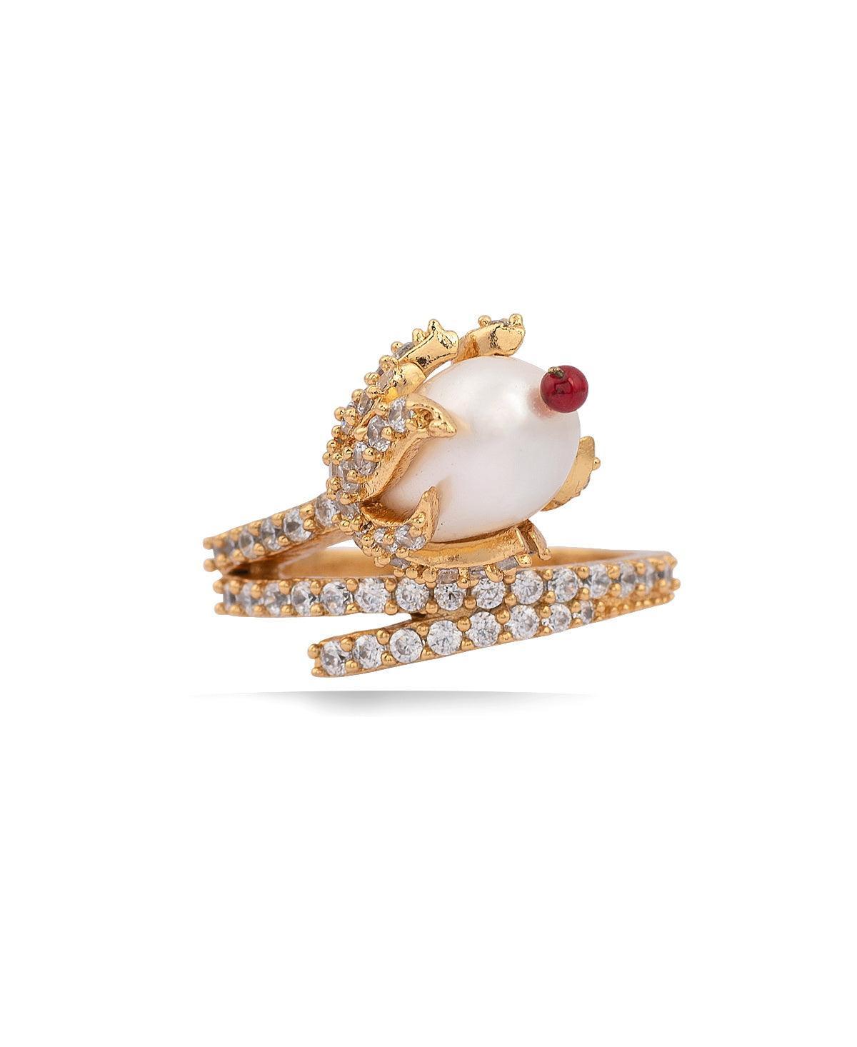 Stunnig Pearl Ring - Chandrani Pearls