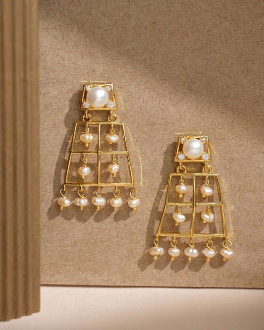 Stunning Light Weight Jhumka - Chandrani Pearls