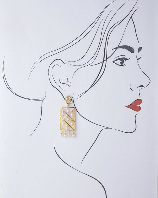 Stunning Light Weight Jhumka T25705 - Chandrani Pearls