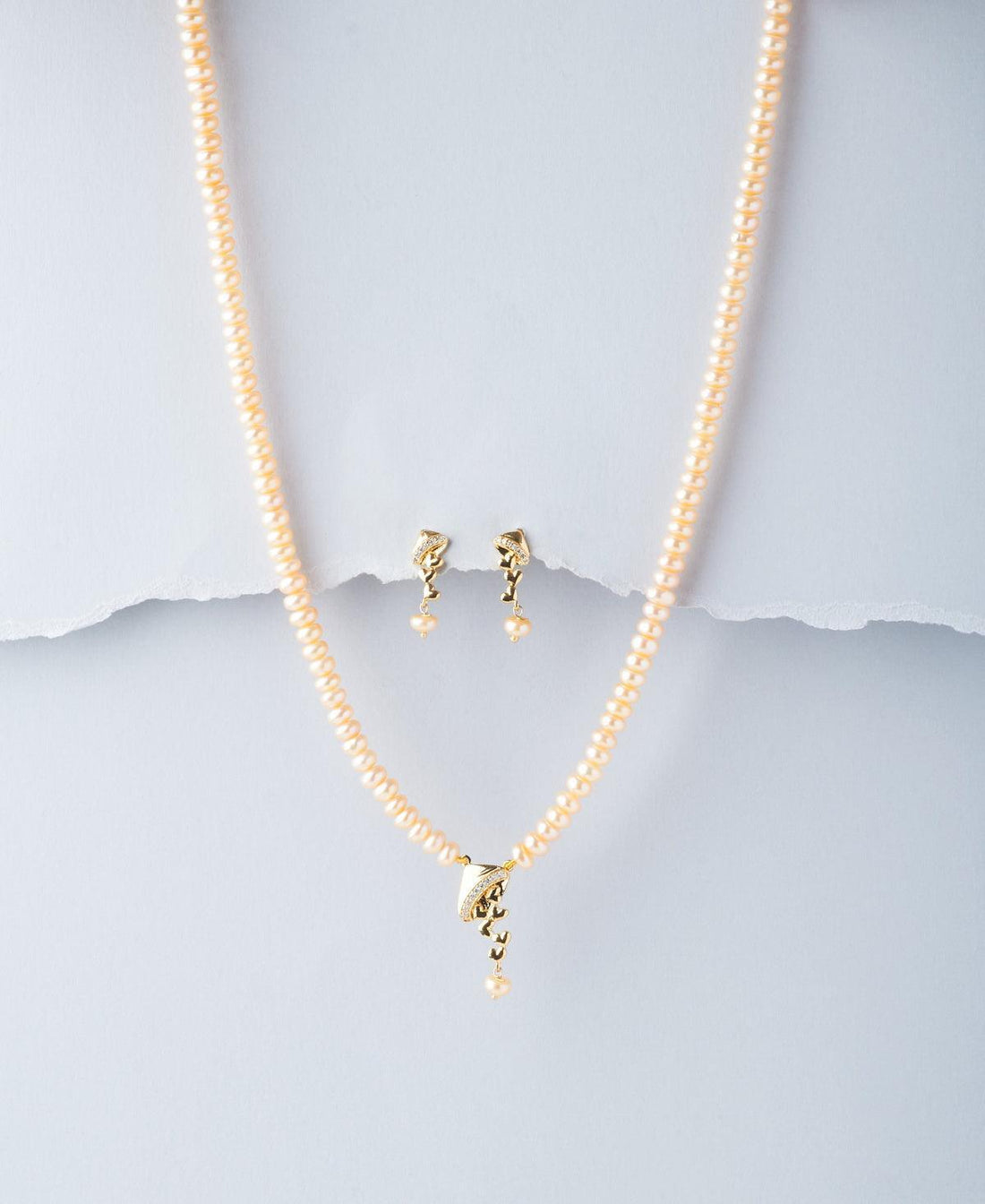 Stunning Real Pearl Necklace Set - Chandrani Pearls