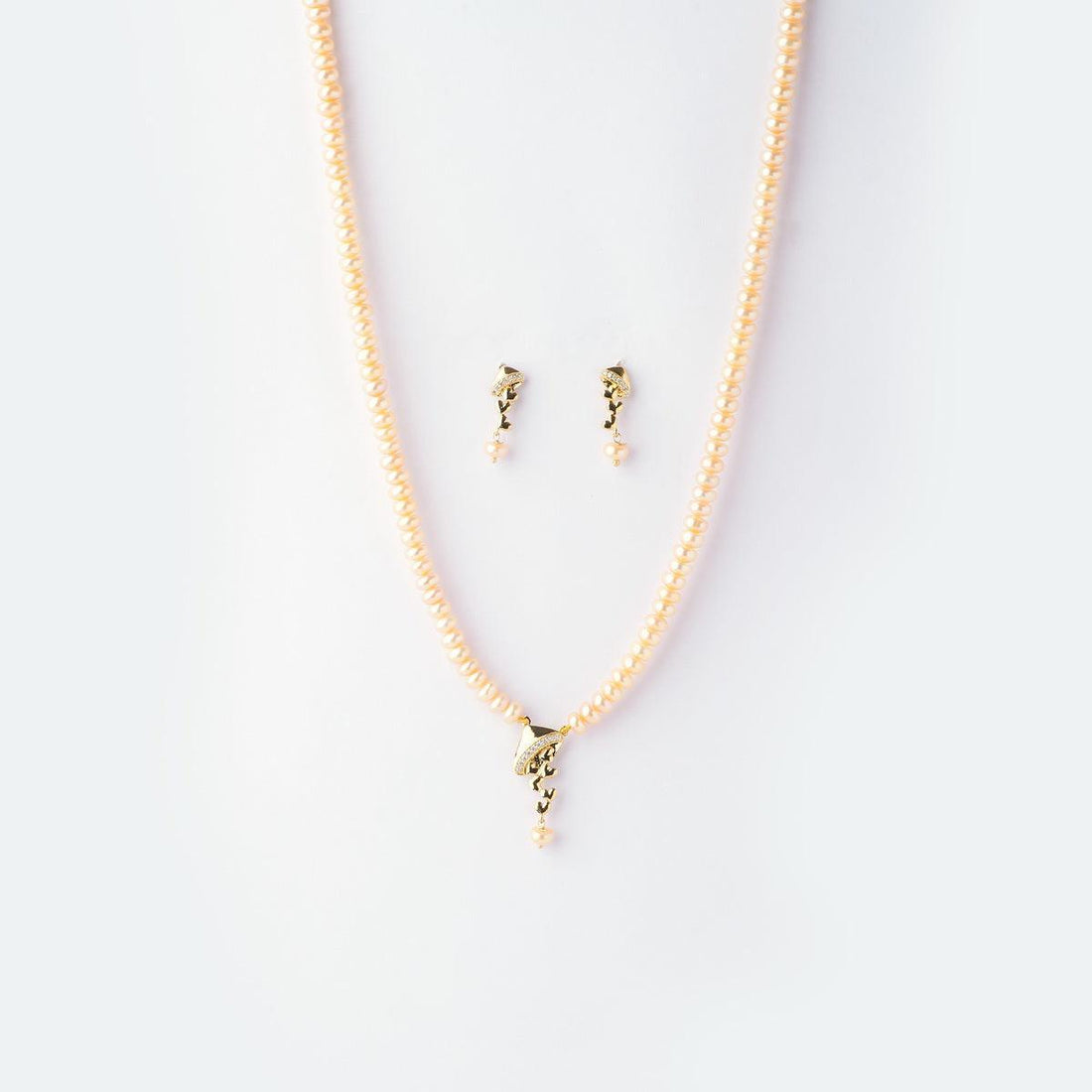 Stunning Real Pearl Necklace Set - Chandrani Pearls