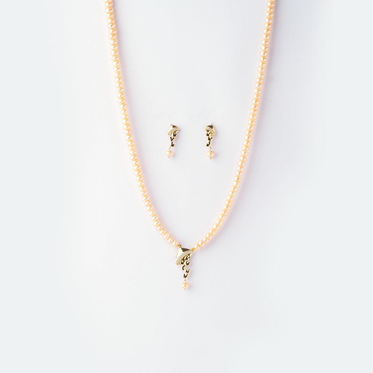 Stunning Real Pearl Necklace Set - Chandrani Pearls