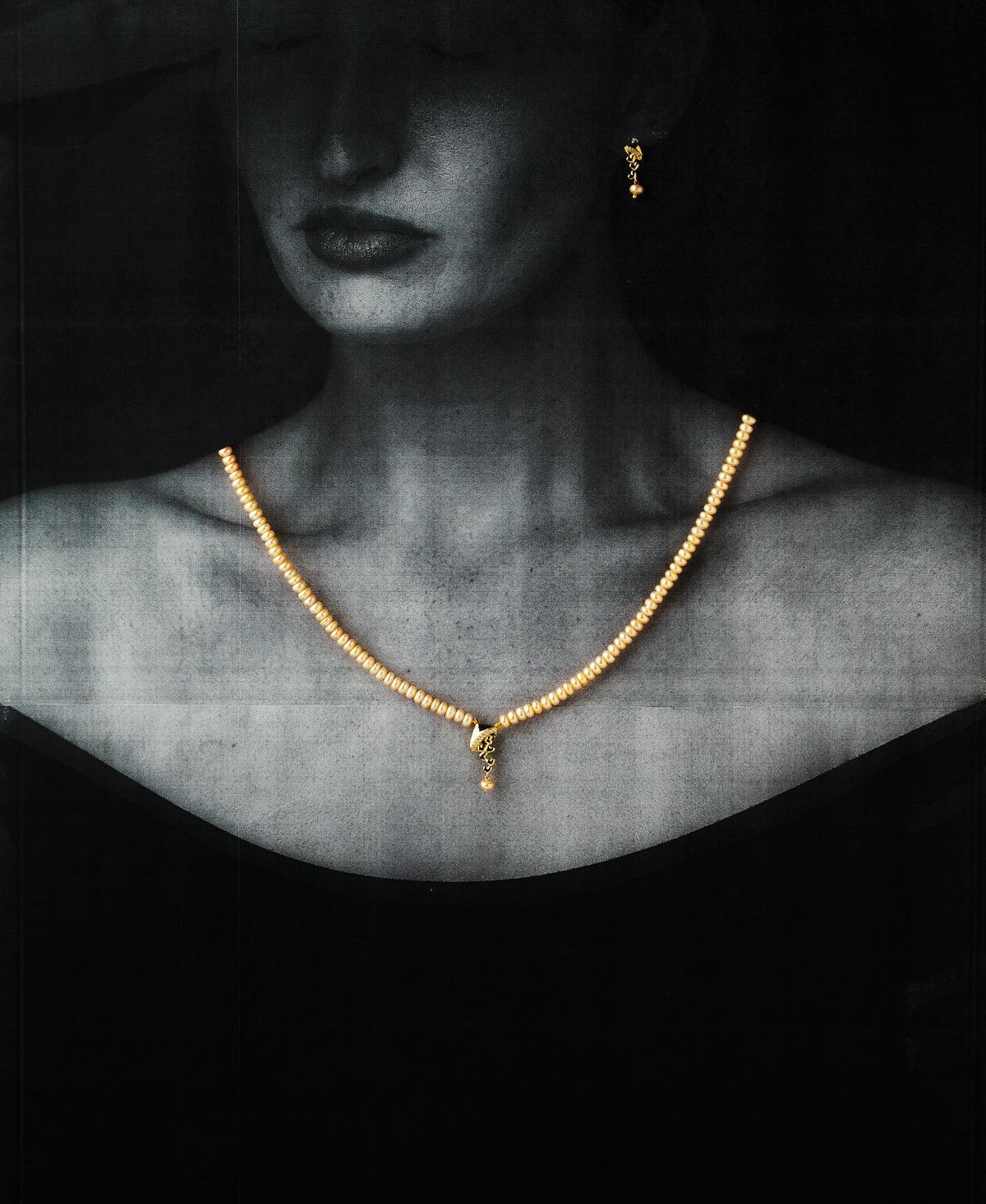 Stunning Real Pearl Necklace Set - Chandrani Pearls