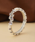 Stunning Stone Studded Pearl Bangle - Chandrani Pearls