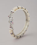 Stunning Stone Studded Pearl Bangle - Chandrani Pearls