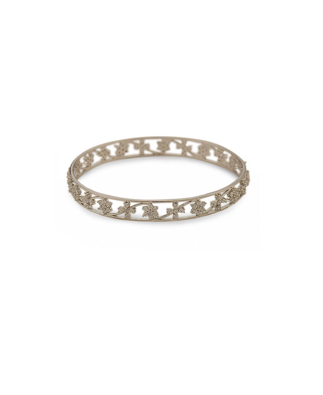 Stunning Stone studded Silver Bangle - Chandrani Pearls