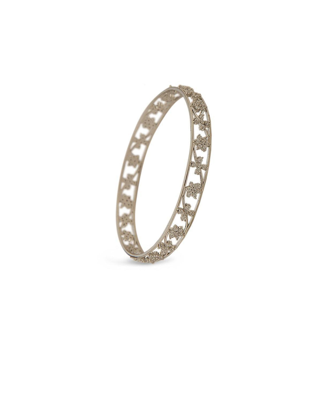 Stunning Stone studded Silver Bangle - Chandrani Pearls