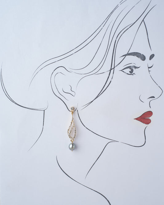 Pearl Essence Dangler Earrings