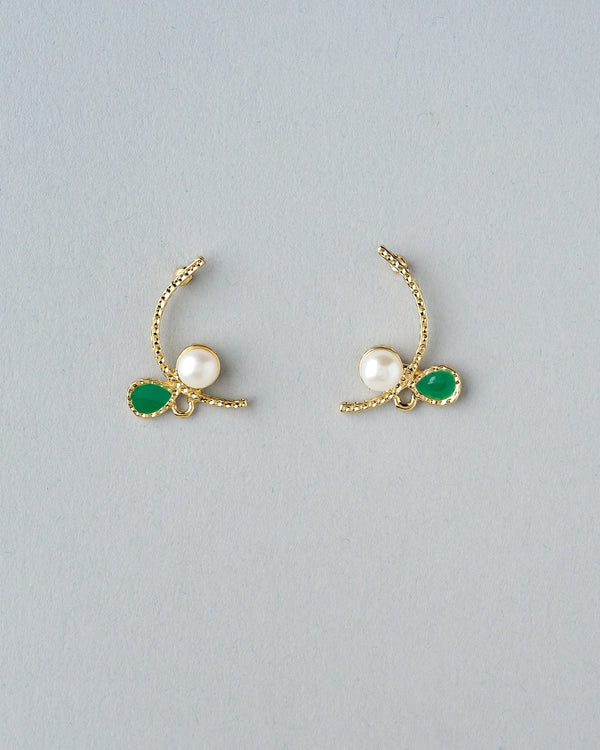 Halo CZ & Pearl Stud Earrings Half Classic Brilliance