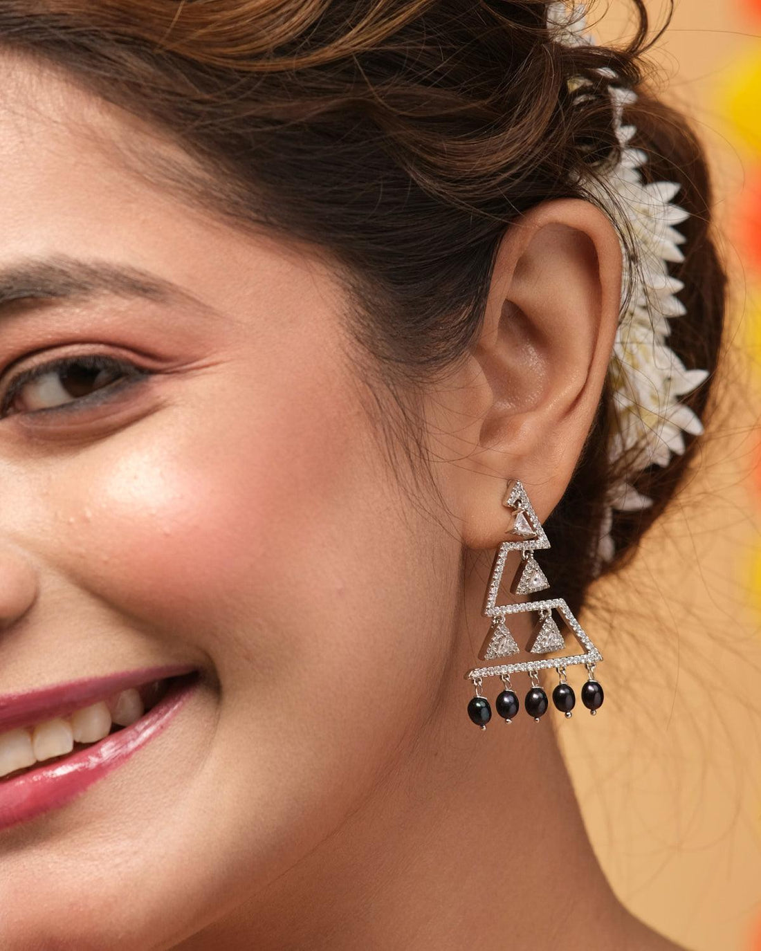 Graceful Pearl hanging Earring - Chandrani Pearls