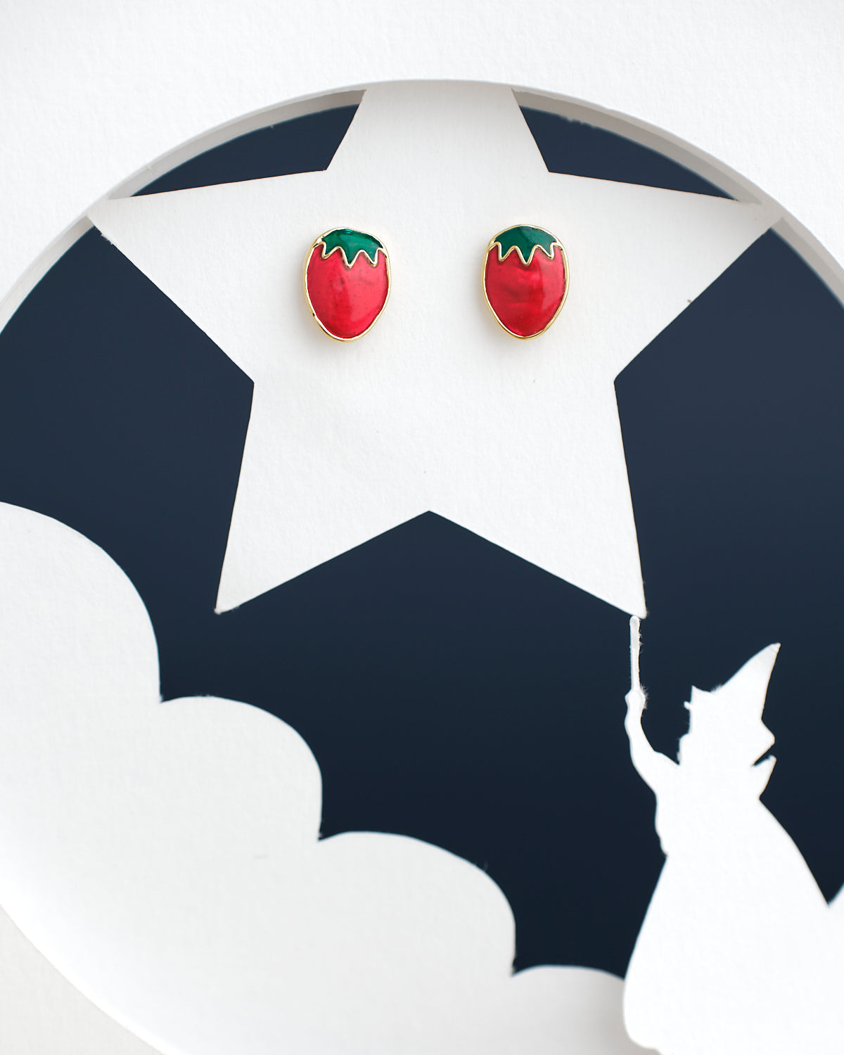 The Stawberry Stud Earring