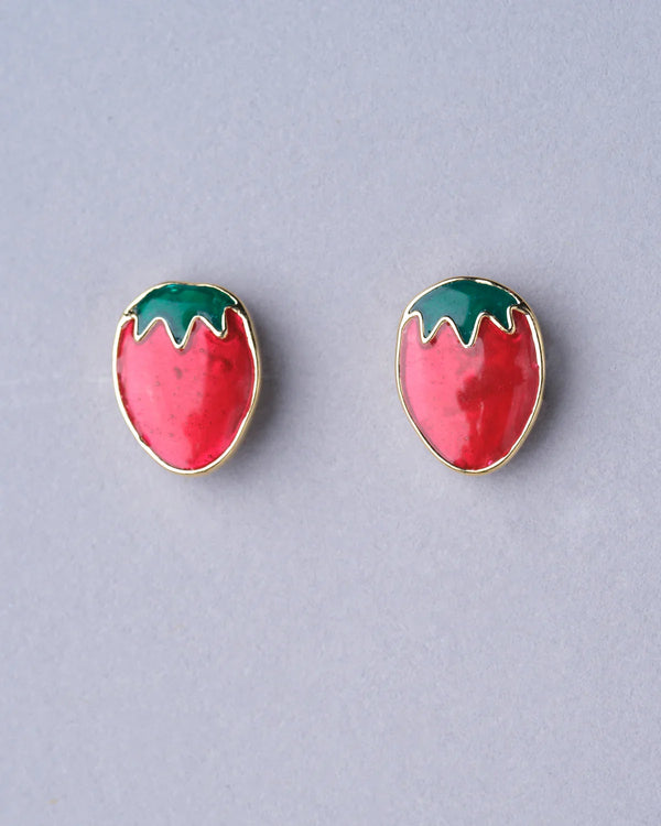 The Stawberry Stud Earring