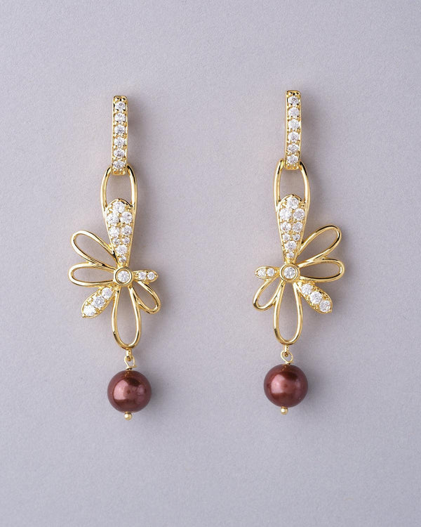 Prema raga- Love colour Pearl Earrings