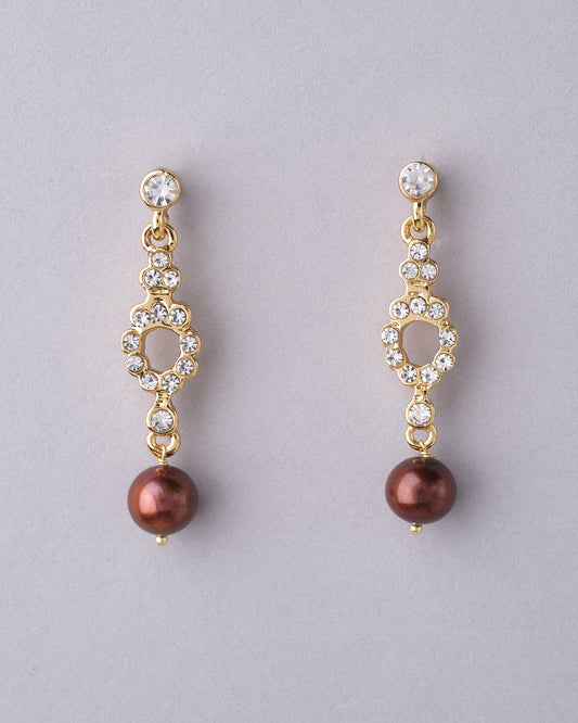 Radiant Tower Pearl Earrings