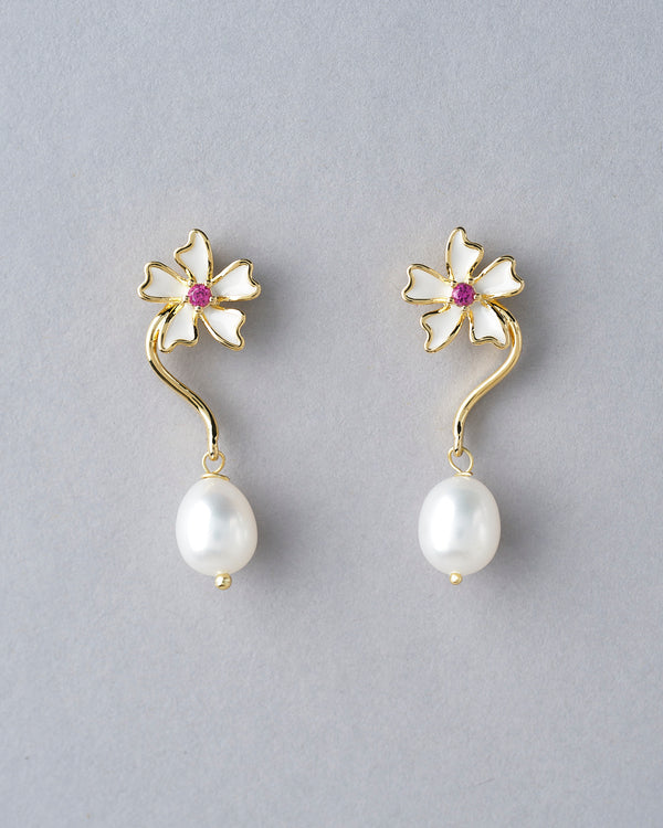 Cress Floret Hang Earrings